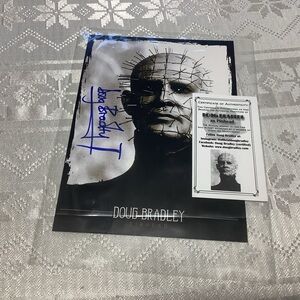 Doug Bradley Pinhead HellRaiser Autographed Picture with authenticity Card